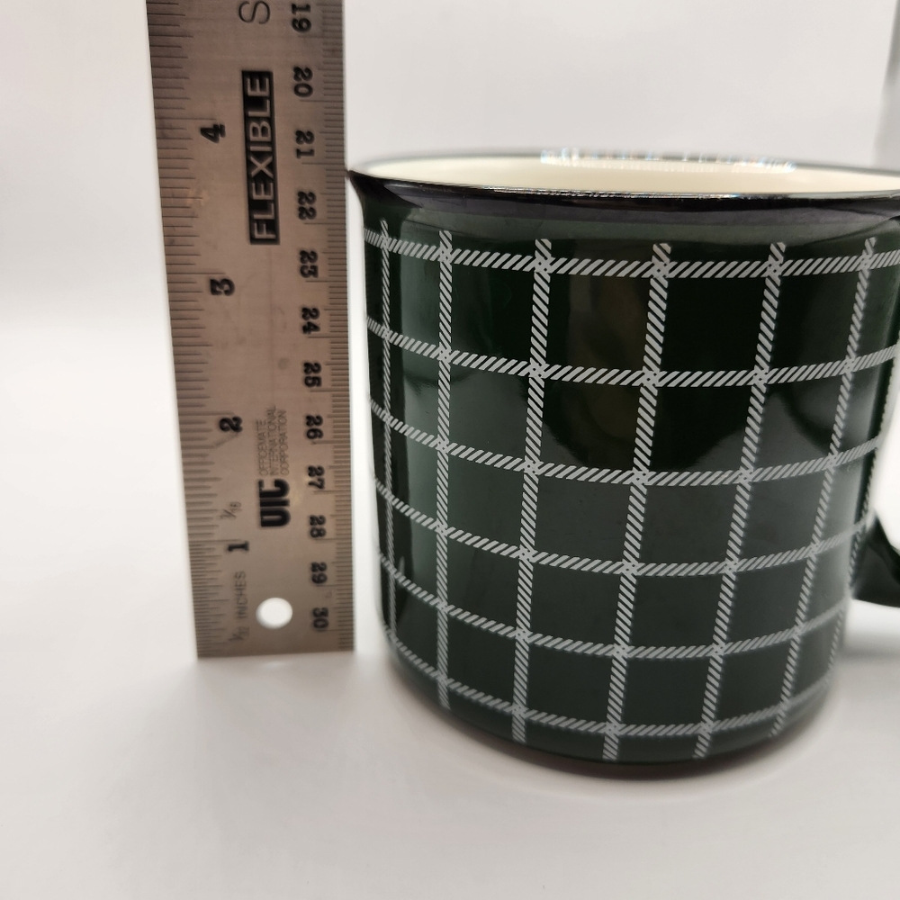 Hallmark Green & White Plaid Ceramic Mug - Picture 7 of 8
